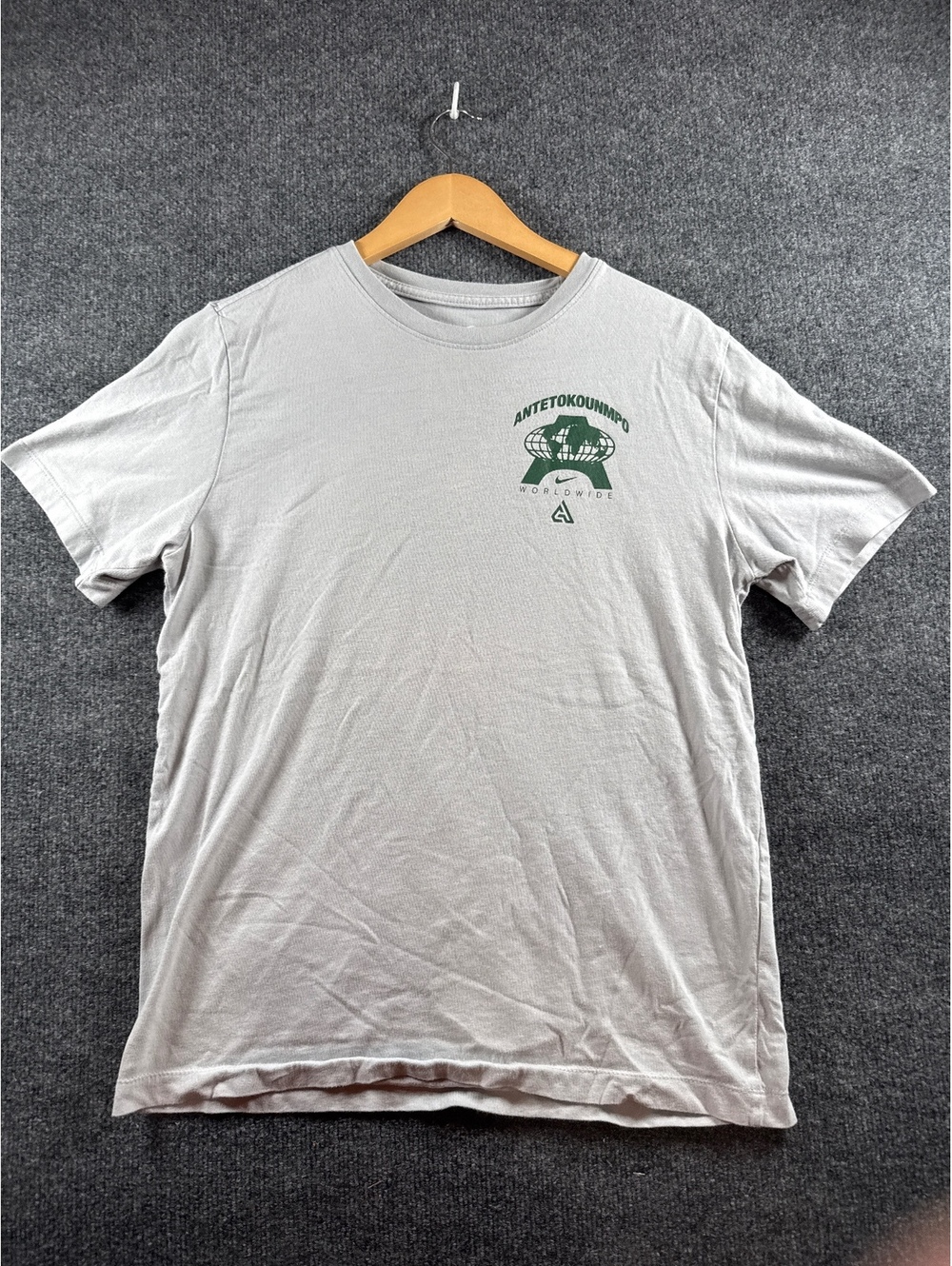 Nike Tee Mens M Gray Whitko Wrestling Graphic T-Shirt Swoosh Athletic